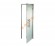 Дверь стеклянная Grandis GS 8х21-М-Н-Si коробка алюминий Silver