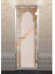 Дверь стеклянная DoorWood Хамам «Восточная арка» сатин, 1900х700 мм