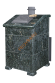 Печь банная Гефест Гром 30П2 в облицовке Президент 1200/50 Серпентинит