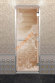 Дверь стеклянная DoorWood Хамам «Банька в лесу» прозрачная, 1900х700 мм