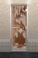 Дверь стеклянная DoorWood Хамам «Березка» бронза, 1900х700 мм