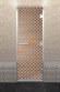 Дверь стеклянная DoorWood Хамам «Мираж» бронза, 1900х700 мм